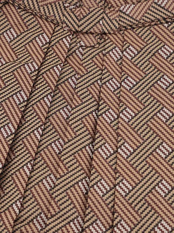 かんたん七五三(5歳男袴)X835 クリームベージュぼかし白鷹×ブラウン