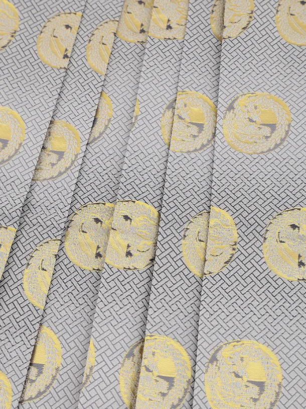 七五三(5歳男袴)X842 ブルーグリーン疋田柄刺繍鷹兜×グレー