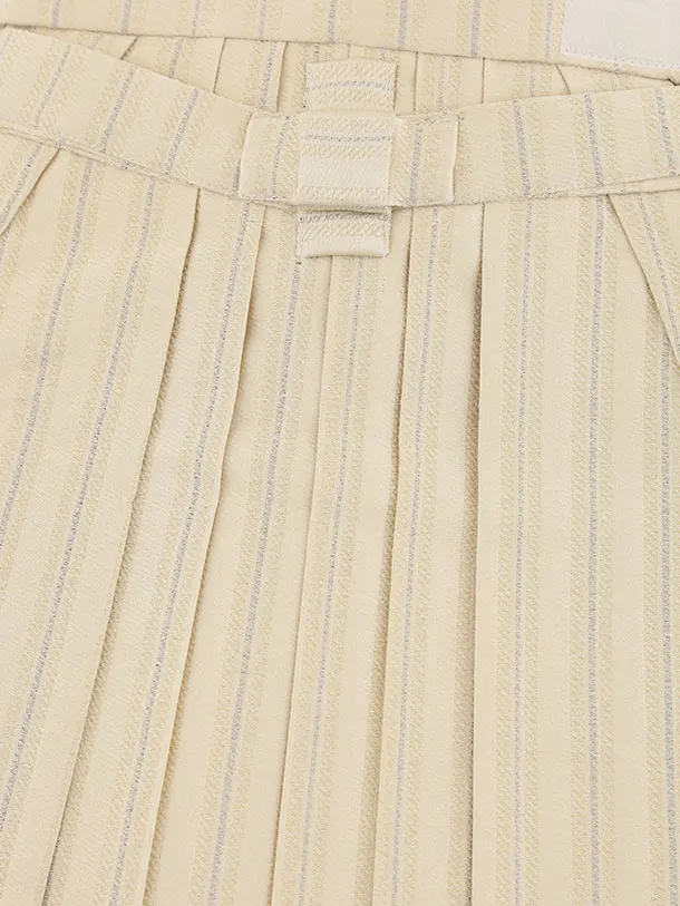 かんたん七五三(5歳男袴)X869  黒地扇絵に鷹×ベージュ