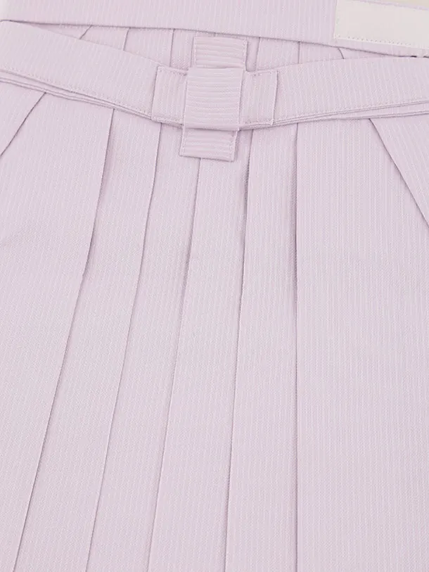 かんたん七五三(5歳男袴)X871 ボルドー疋田柄熨斗兜龍×ラベンダー