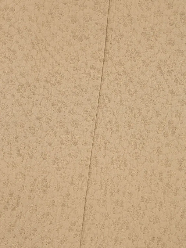 かんたん七五三(5歳男袴)X876 モカベージュ×ブラウン幾何学袴