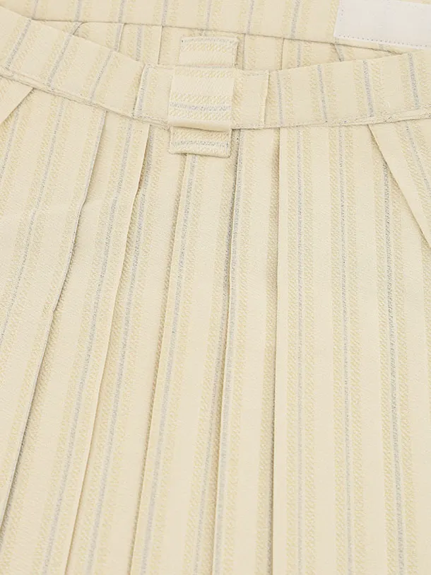 かんたん七五三(5歳男袴)X877 黒地からしドット×クリームベージュ