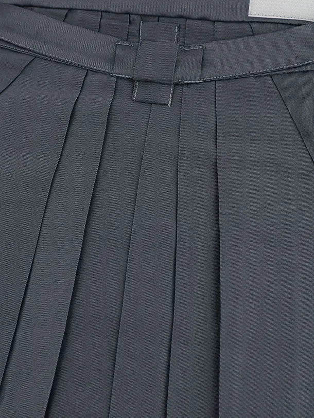 かんたん七五三(5歳男袴)X880 ブルーグリーン幾何学×ネイビーグレー