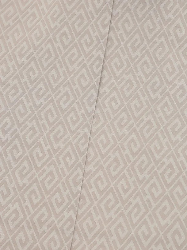 かんたん七五三(5歳男袴)X881 ピンクベージュ変わり柄×紫茶ストライプ