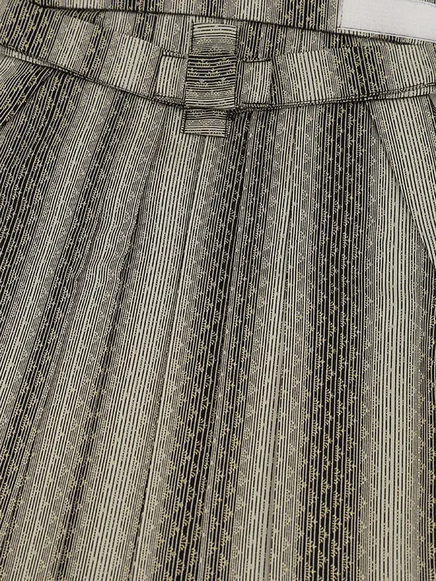 かんたん七五三(5歳男袴)X884 ブラウンチェック×黒グレージュ