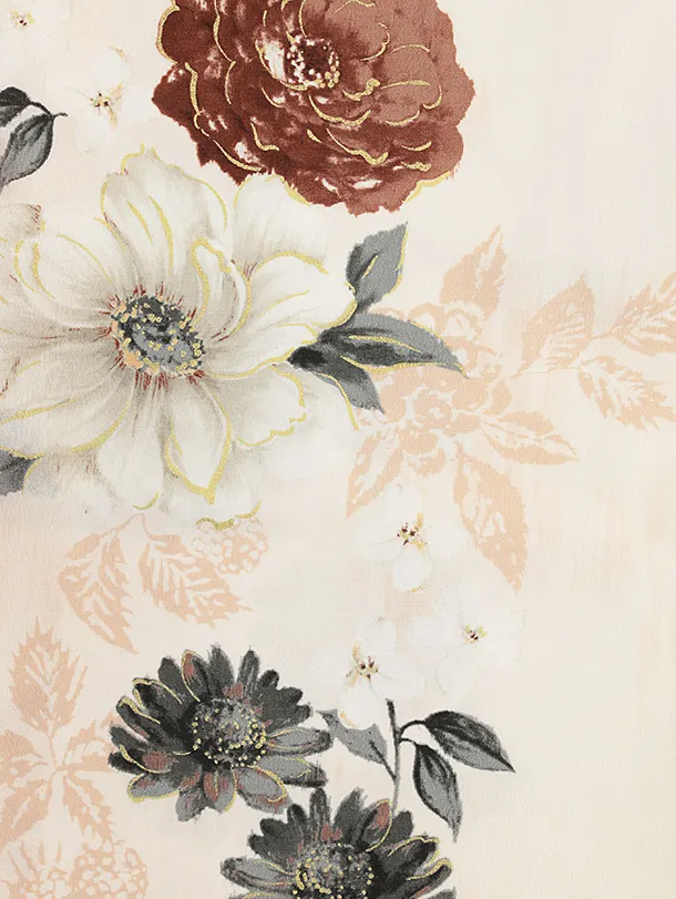 七五三4817 JILL STUART ベージュピンクパンジー×淡ピンク花