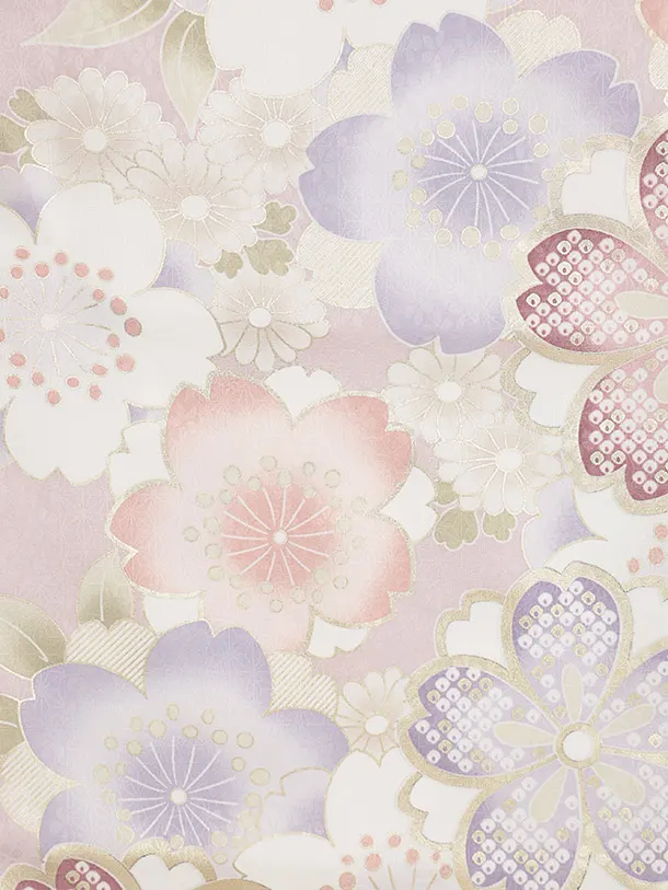 七五三レンタル(2歳女被布)4998 ピンク×ピンク桜