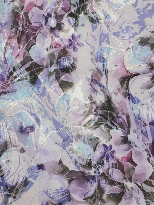 七五三レンタル(3歳女児被布)S076 ピンク×パープルピンク洋花