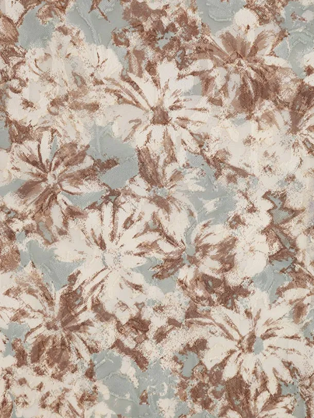 七五三レンタル(3歳女児被布)S077 ベージュ×水色洋花