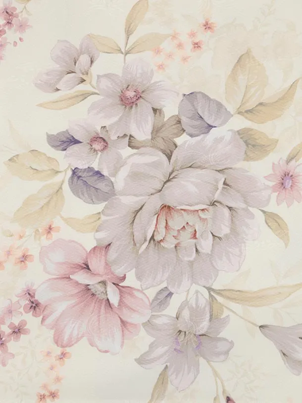 七五三レンタル(3歳女児被布)S104 ベージュ×薄黄色花