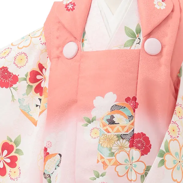 七五三レンタル(3歳女児被布)S274 ピンクぼかし×桜