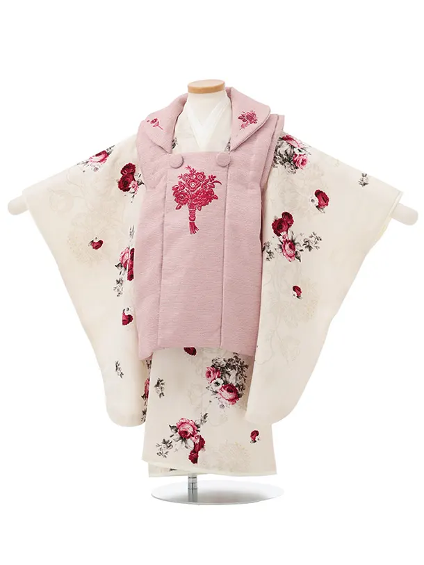 七五三(2,3歳女児)S341 JILL STUART ピンク×ホワイトローズ