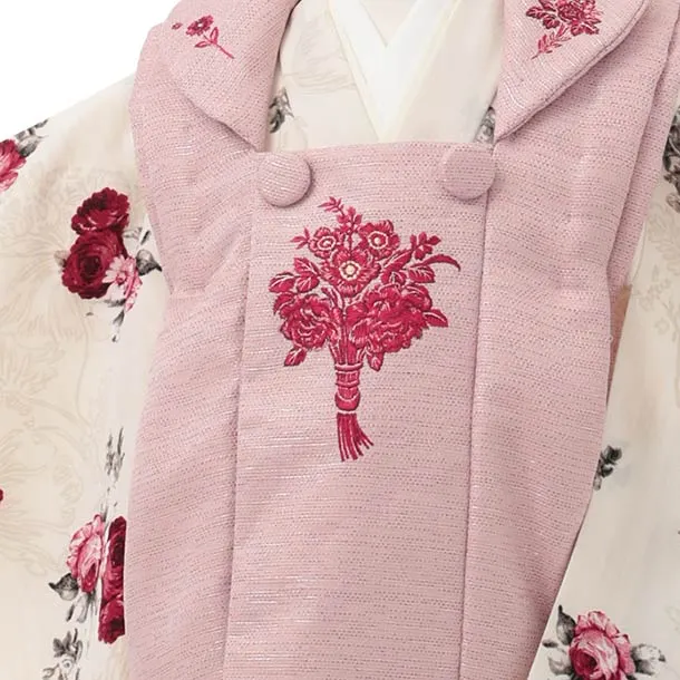 七五三(2,3歳女児)S341 JILL STUART ピンク×ホワイトローズ