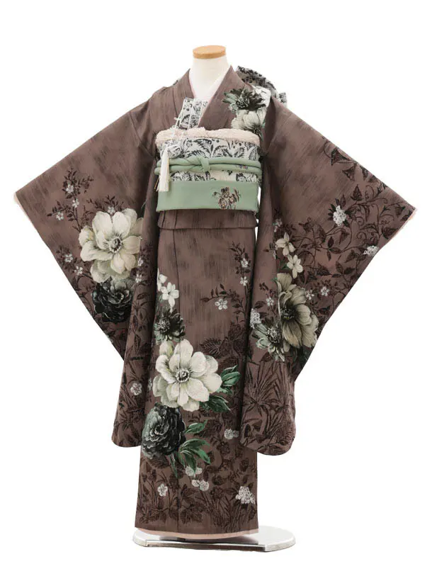 七五三(7歳結び帯)Y496 JILL STUART モカブラウン くちなし