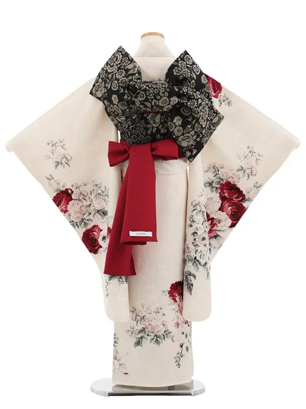 七五三(7歳結び帯)Y712  JILL STUART バニラクリーム ローズ