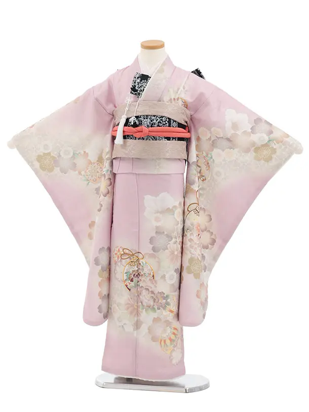 七五三(7歳結び帯)Y823 ペールパープル 鞠鈴花