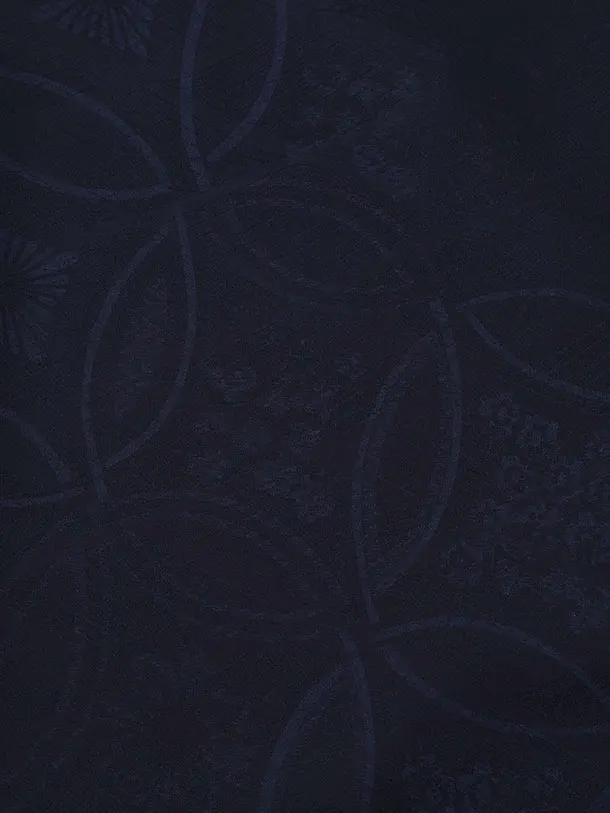 かんたん着付小学生男児袴ﾚﾝﾀﾙZ740 濃紺七宝×シルバーストライプ