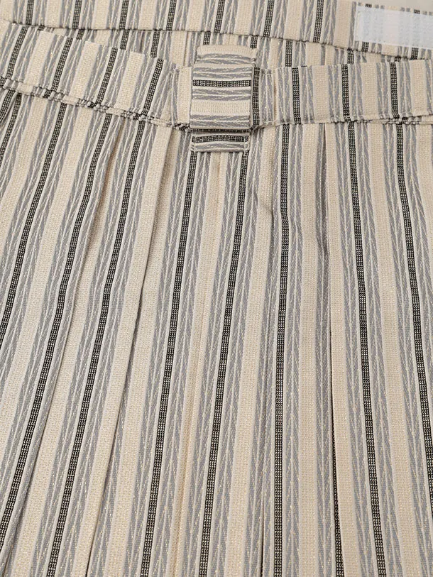 かんたん着付小学生男児袴ﾚﾝﾀﾙZ741 黒地花菱×ベージュストライプ