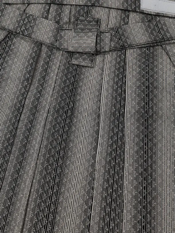 かんたん着付小学生男児袴ﾚﾝﾀﾙZ742 グレー花菱×グレーストライプ