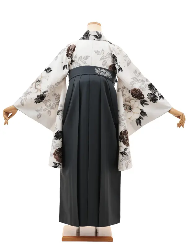 小学生卒業式袴(女の子) Z681 JILLSTUART 白くちなし×グレー