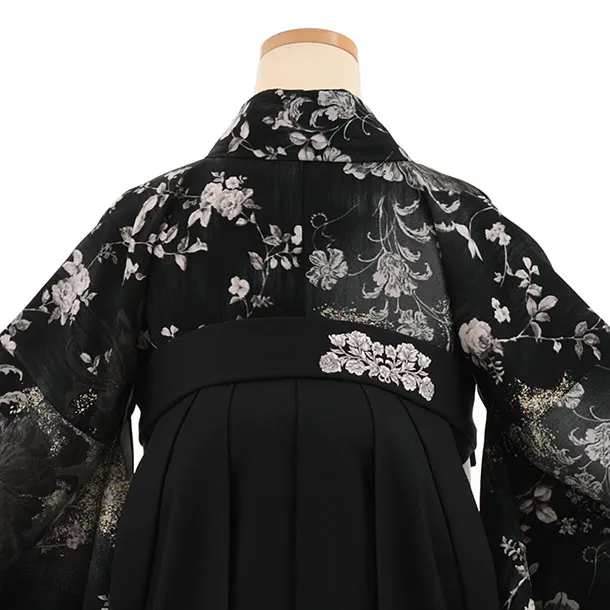 小学生袴(女の子) Z938 JILLSTUART 黒ｸﾞﾗﾃﾞｨｴﾝﾄ×黒