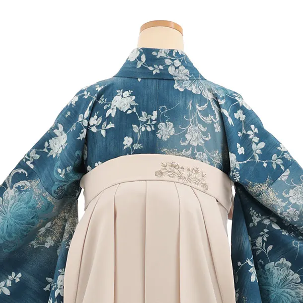小学生袴Z939 JILLSTUART ﾌﾞﾙｰｸﾞﾗﾃﾞｨｴﾝﾄ×ﾍﾞｰｼﾞｭ