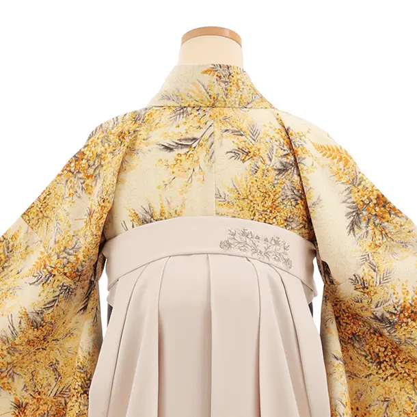 小学生袴Z940 JILLSTUART ｲｴﾛｰﾐﾓｻﾞ×ﾍﾞｰｼﾞｭ
