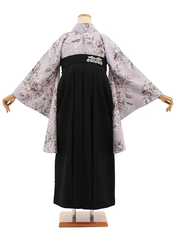 小学生袴(女の子) Z941 JILLSTUART 淡ﾊﾟｰﾌﾟﾙﾐﾓｻﾞ×黒