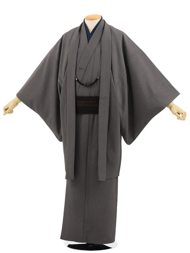 ｱﾝｻﾝﾌﾞﾙ0087 グレー 小紋 (M165cm～170cm対応)