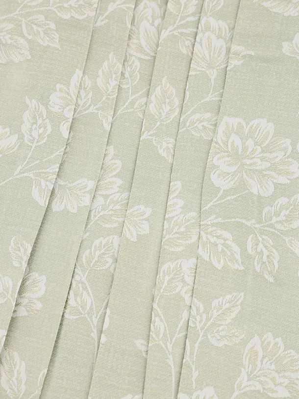 女児袴レンタル(5歳)0665 オレンジ 花づくし×グリーン袴