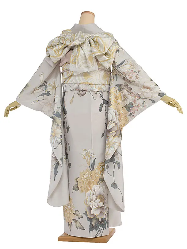 振袖レンタル A070 淡グレー 華鞠