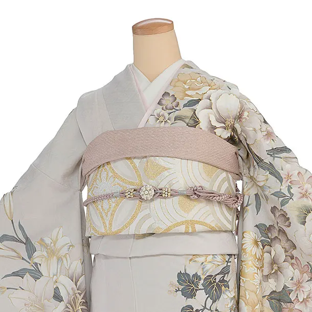 振袖レンタル A070 淡グレー 華鞠