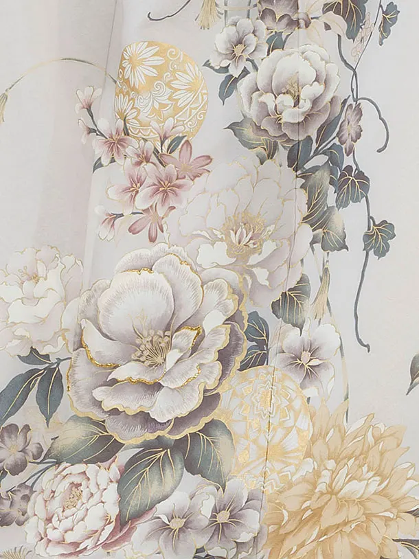 振袖レンタル A070 淡グレー 華鞠