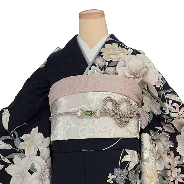 振袖レンタル A071 濃紺 華鞠