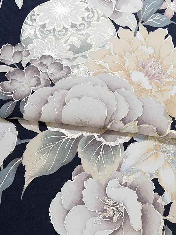 振袖レンタル A071 濃紺 華鞠