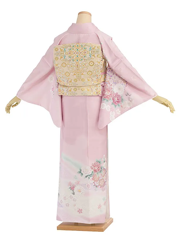 訪問着レンタル 0124 ピンク 華雪輪