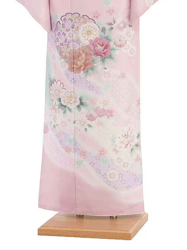 訪問着レンタル 0124 ピンク 華雪輪