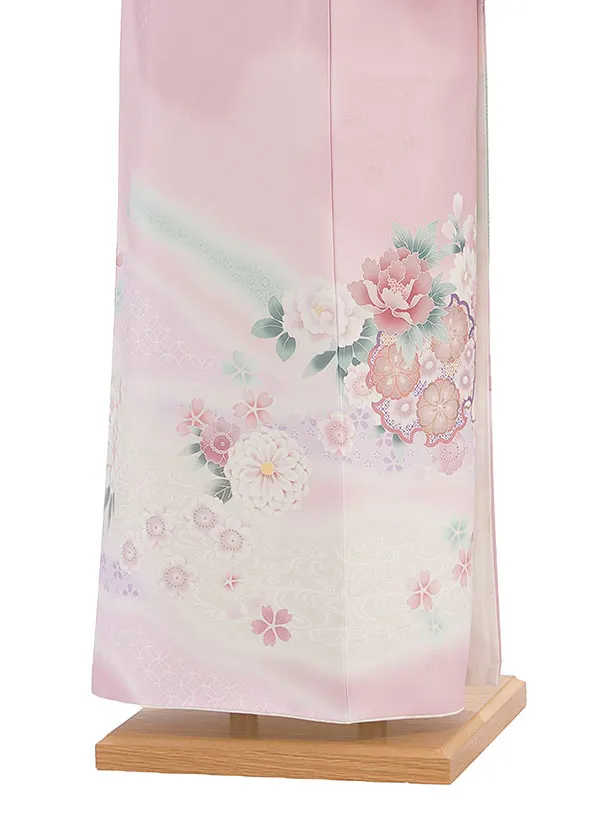 訪問着レンタル 0124 ピンク 華雪輪