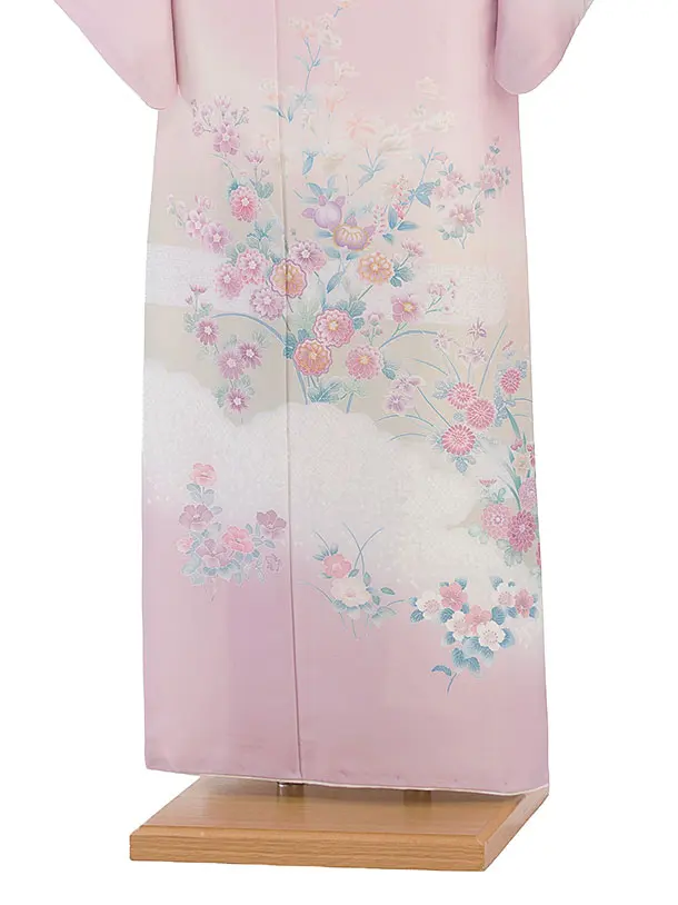 訪問着レンタル 0126 ピンク 花華