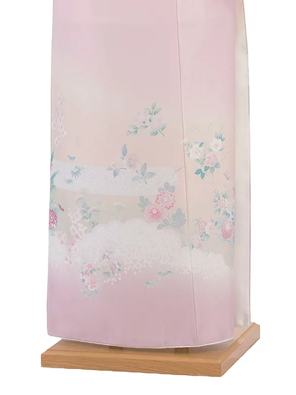 訪問着レンタル 0126 ピンク 花華