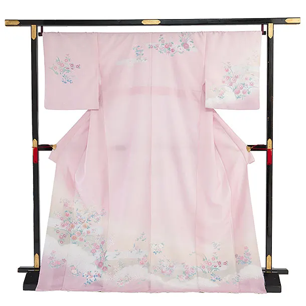 訪問着レンタル 0126 ピンク 花華