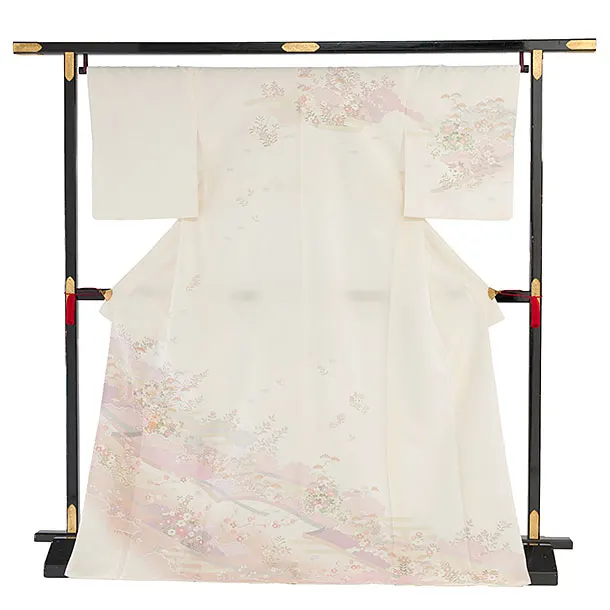 訪問着レンタル 0136 クリーム 彩麗小花