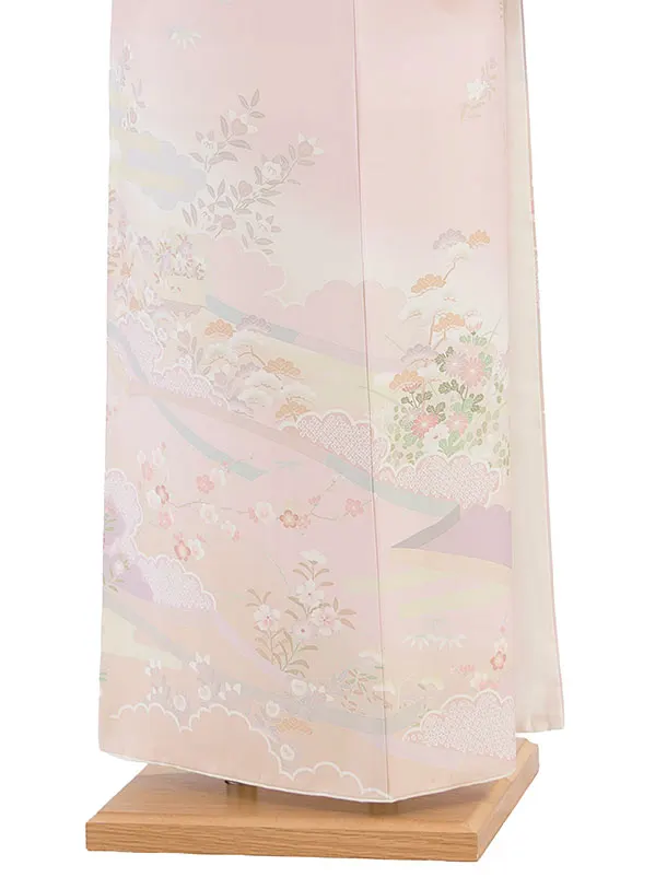 訪問着レンタル 0140 ピンク 彩麗小花