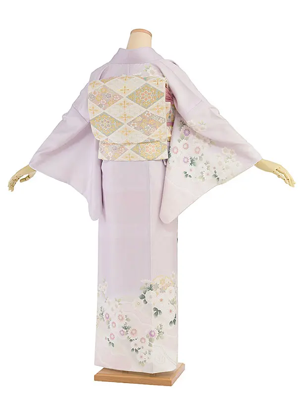 訪問着レンタル 0159 ラベンダー 華雪輪