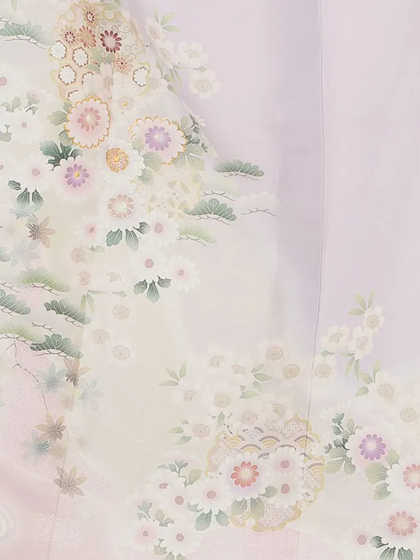 訪問着レンタル 0159 ラベンダー 華雪輪