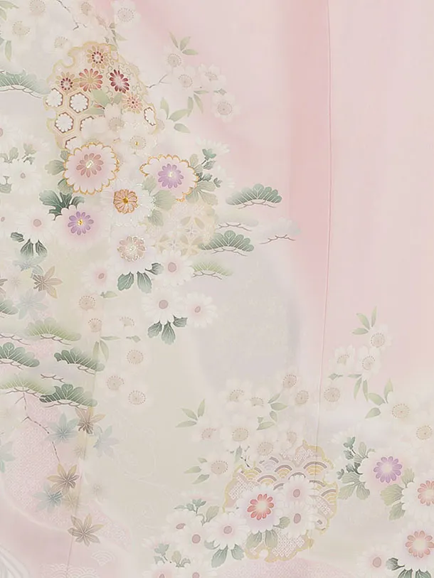 訪問着レンタル 0160 ピンク 華雪輪