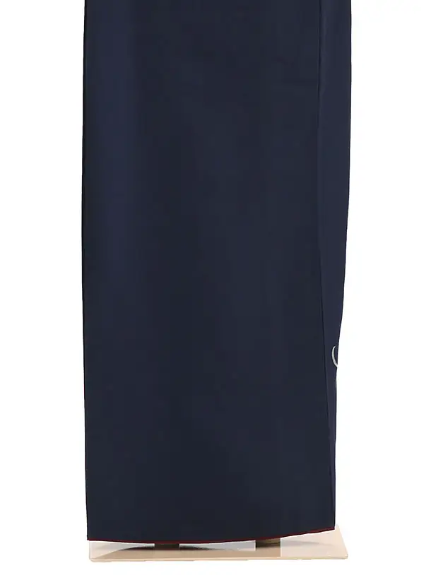 訪問着レンタル E035 紺/蘭の花