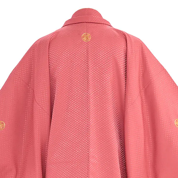 卒業式成人式袴男ﾚﾝﾀﾙ035*5ﾛｰｽﾞﾋﾟﾝｸ/黒銀縞