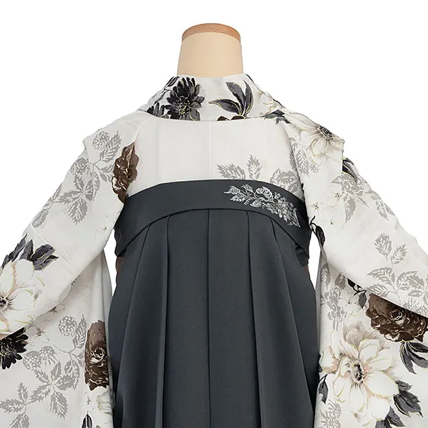 卒業式 1237 JILL STUART／白 くちなし／ブルーグレー鈴蘭刺繍袴