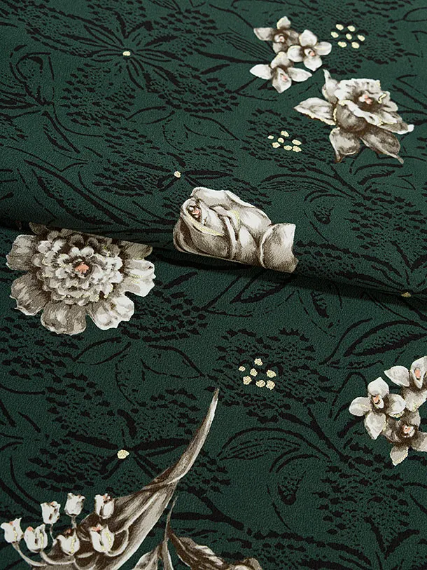 卒業袴1239 JILL STUART／緑 フルール／オフホワイト 鈴蘭刺繍袴